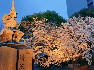 清正公と桜