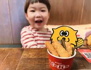 金沢のご当地おやつビーバーのコンセプトカフェのポテト