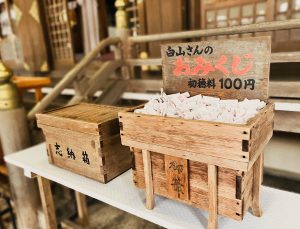 白山さんのおみくじ100円